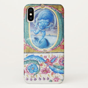 CAPA PARA iPhone DA Case-Mate ALEGAÇÃO DO MONOGRAMA DA MINIATURA FLORAL ANTIQUÍM