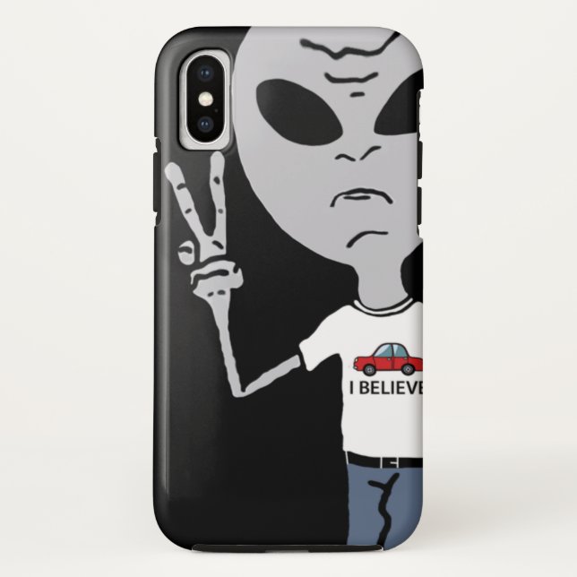 Capa Para iPhone, Case-Mate Alienígena da paz (Verso)