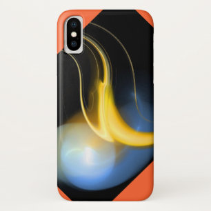 Capa Para iPhone X ALIENÍGENA PÉARL azul-amarelo