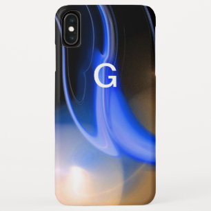Capa Para iPhone XS Max ALIENÍGENA PEARL MONOGRAM Abstrato Blue