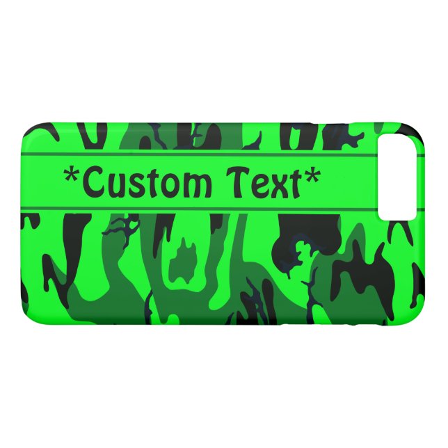 Capa Para iPhone, Case-Mate Alienígena Verde com texto personalizado (Verso (Horizontal))