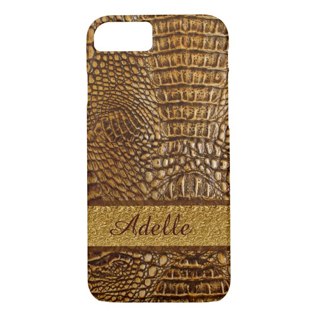 Capa Para iPhone, Case-Mate Alligator Skin iPhone 7 Case Personalizado Mobogra (Verso)