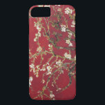 Capa iPhone 8/7 Almond Blossoms Red Vincent van Gogh Art Painting<br><div class="desc">Vincent van Gogh (holandês,  1853-1890) A vida estática da amêndoa floresce contra um fundo vermelho escuro ou crosta. Van Gogh foi inspirado pela impressão japonesa. Veja na minha loja os produtos correspondentes!</div>