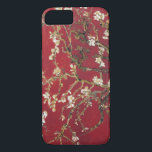 Capa iPhone 8/7 Almond Blossoms Red Vincent van Gogh Art Painting<br><div class="desc">Vincent van Gogh (holandês,  1853-1890) A vida estática da amêndoa floresce contra um fundo vermelho escuro ou crosta. Van Gogh foi inspirado pela impressão japonesa. Veja na minha loja os produtos correspondentes!</div>