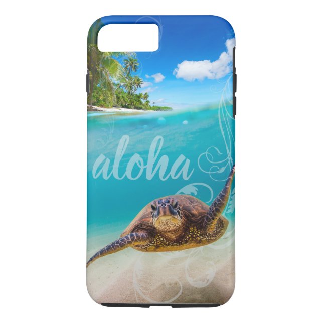 Capa Para iPhone, Case-Mate Aloha caso positivo do iPhone 7 da tartaruga de (Verso)