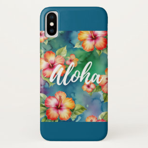 Capa Para iPhone Da Case-Mate Aloha Hibiscus Tropical Watercolor Design