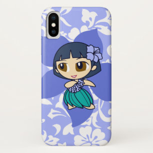 Capa Para iPhone X Aloha Honys Hawaiian Peri Pareau Hula Girl