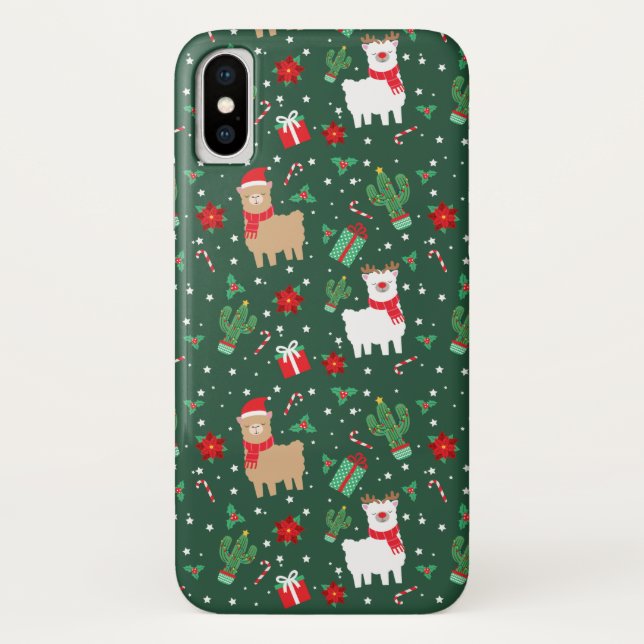 Capa Para iPhone, Case-Mate Alpaca de Natal bonito (Verso)