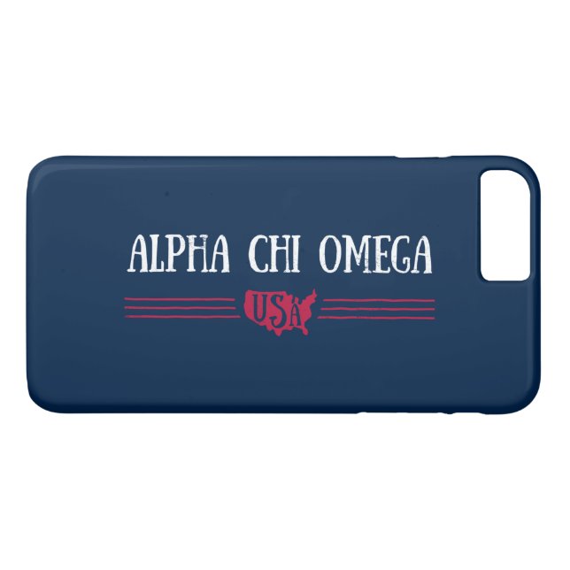 Capa Para iPhone, Case-Mate Alpha Chi Omega - EUA (Verso (Horizontal))