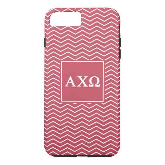 Capa Para iPhone, Case-Mate Alpha Chi Omega | Padrão Chevron (Verso)