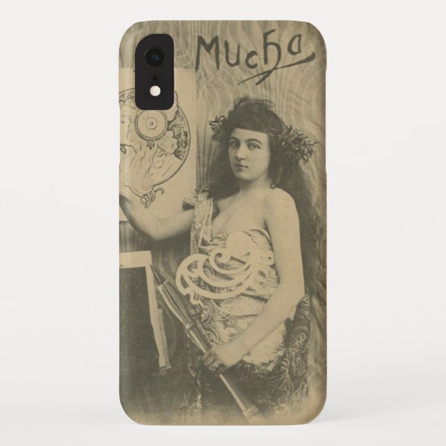 Capa Para iPhone, Case-Mate Alphonse mucha arte novo modelo de arte fotografia (Verso)