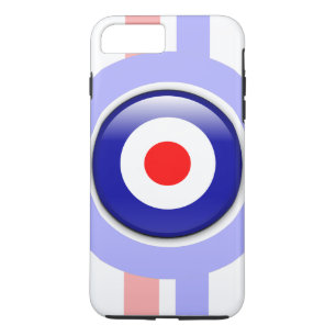Capa Para iPhone Da Case-Mate alvo da modificação 3d em linhas azuis e vermelh
