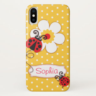 Capa Para iPhone Da Case-Mate Amarelo bonito do nome das meninas do joaninha