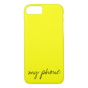 Capa iPhone 8/7 Amarelo Brilhante Personalizado