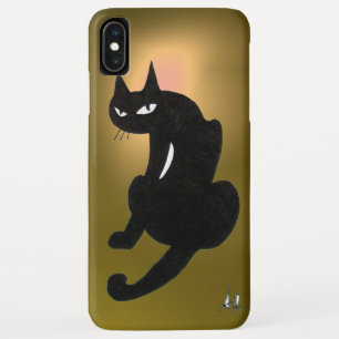 Capa Para iPhone Da Case-Mate Amarelo do CAT PRETO
