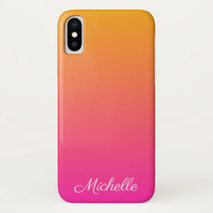 Capa Para iPhone Da Case-Mate Ambre de gradiente amarelo e rosa