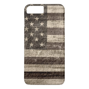 Capa iPhone 8 Plus/7 Plus American Flag Vintage
