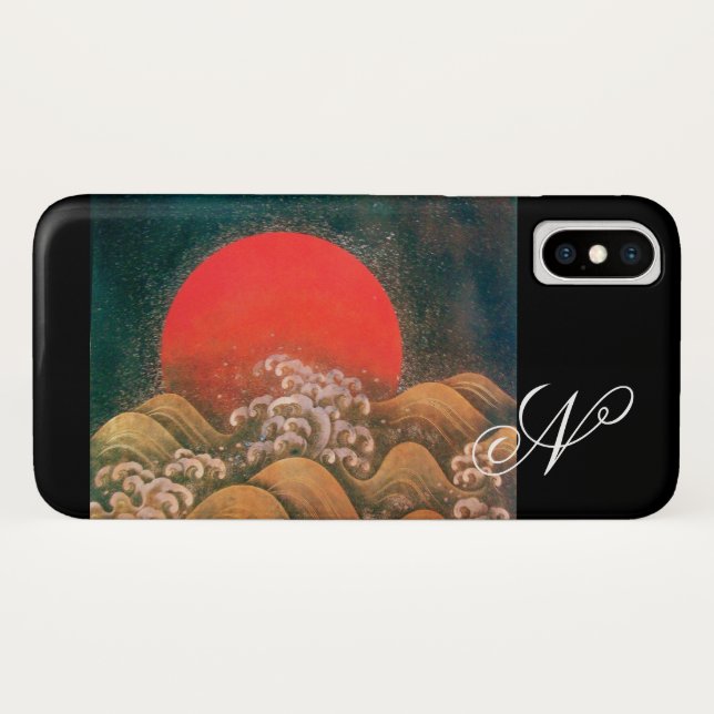 Capa Para iPhone, Case-Mate AMETERASU, DEUSA DO SOL marrom vermelho preto (Verso (Horizontal))