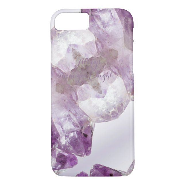 Capa Para iPhone, Case-Mate Ametist Purple Gemstone Crystalline Quartz (Verso)
