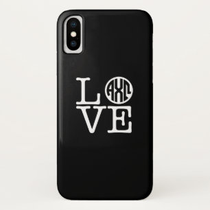 Capa Para iPhone X Amor alfa de Omega   do qui