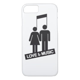 Capa iPhone 8/7 Amor e música