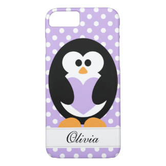 Capa Para iPhone Da Case-Mate Amor roxo do pinguim
