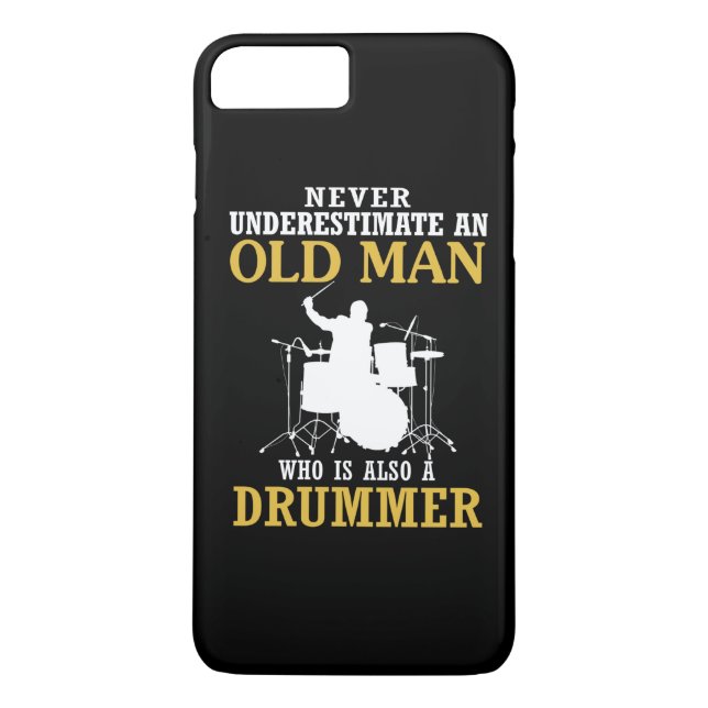 Capa Para iPhone, Case-Mate Ancião - um baterista (Verso)