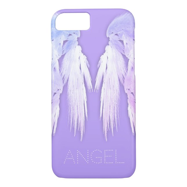 Capa Para iPhone, Case-Mate ANGEL WINGS Fairy Purple Custom Name (Verso)