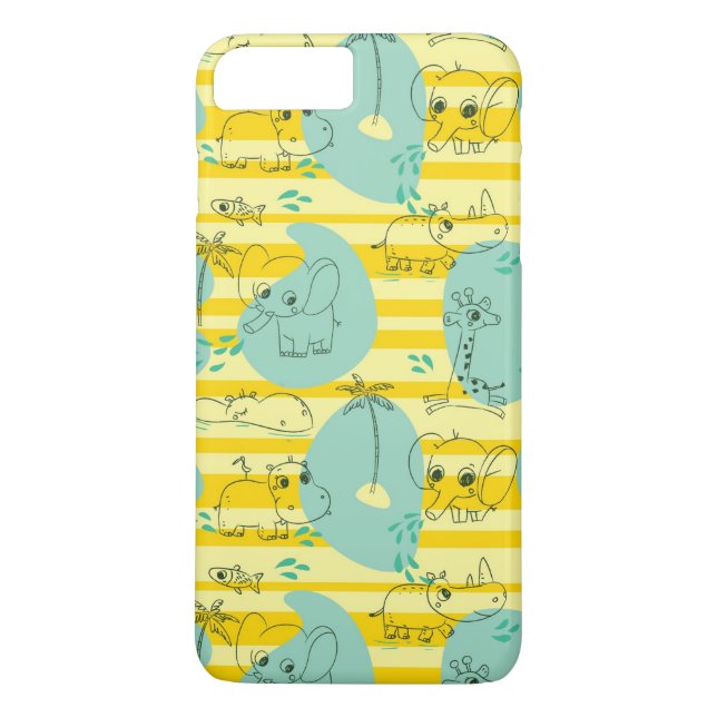 Capa Para iPhone, Case-Mate Animais bonitos que jogam com água 2 (Verso)