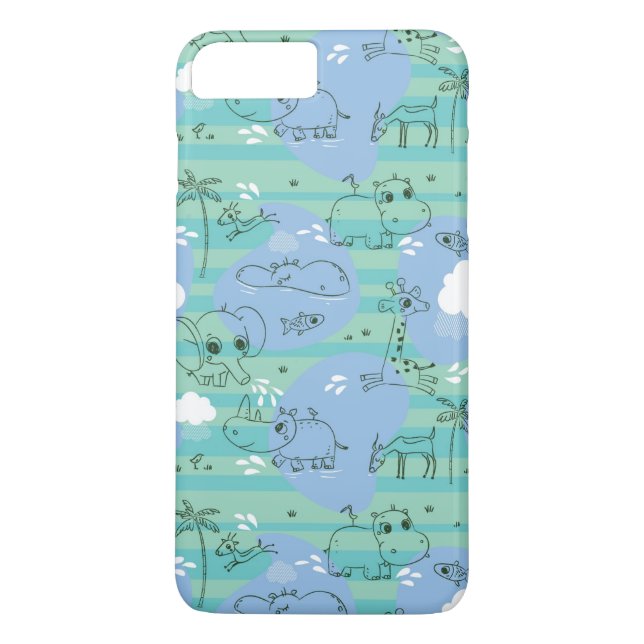 Capa Para iPhone, Case-Mate Animais bonitos que jogam com água 3 (Verso)