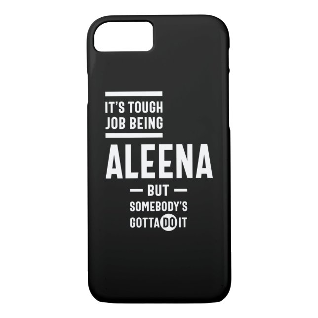 Capa Para iPhone, Case-Mate Aniversário do Nome Personalizado Aleena (Verso)