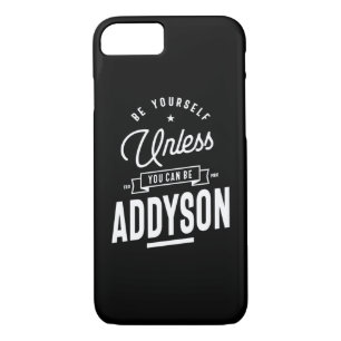 Capa iPhone 8/7 Aniversário do Nome Personalizado do Addyson
