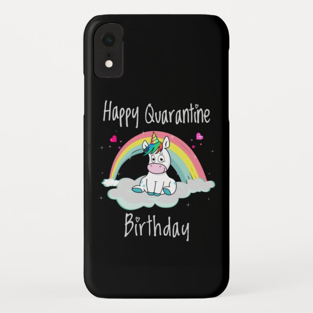 Capa Para iPhone, Case-Mate Aniversário Unicórnio Quarentena arco-íris (Verso)