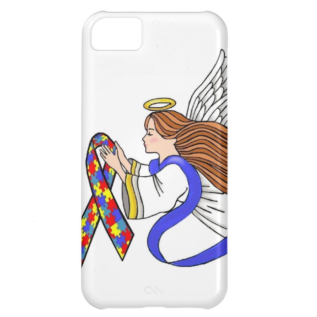 Capa Para iPhone, Case-Mate Anjo da consciência do autismo (Traseira)