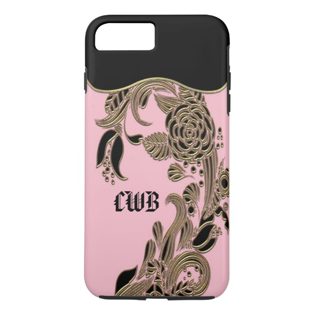 Capa Para iPhone, Case-Mate Annarose Elegant Chic Monograma (Verso)