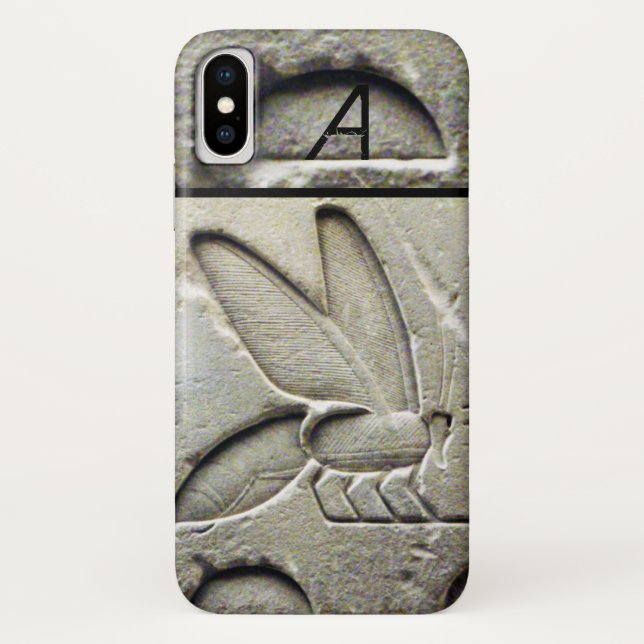CAPA PARA iPhone, Case-Mate  ANTIQUE MEL DE MEL DE ABELHA EGÍPCIA-DE-APELA DE A (Verso)