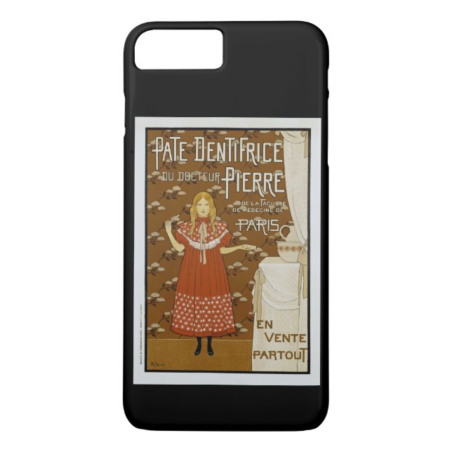 Capa Para iPhone, Case-Mate Anúncio de pasta de dente de arte francesa (Verso)
