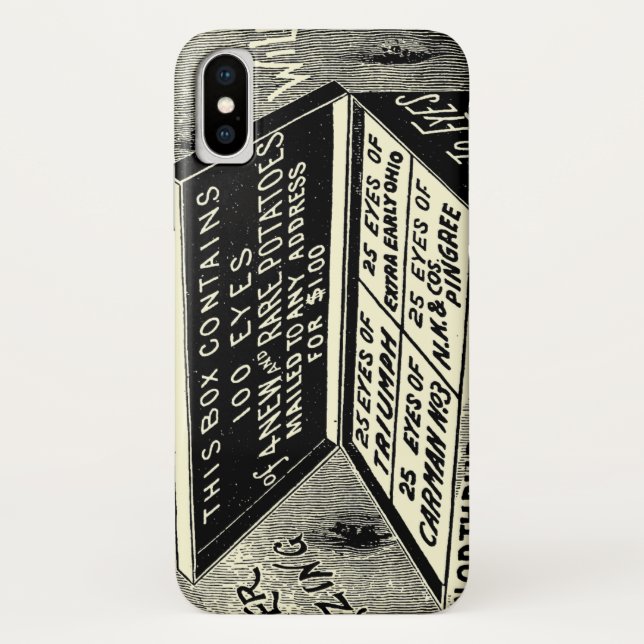 Capa Para iPhone, Case-Mate Anúncio estranho de batata de vindima (Verso)
