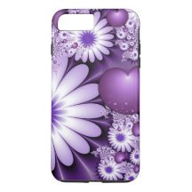 Apaixonando Flores de Abstrato e Corações Fractais