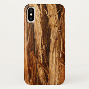 Capa Para iPhone Da Case-Mate Aparência de Casca de Madeira Texturizada de Cedro