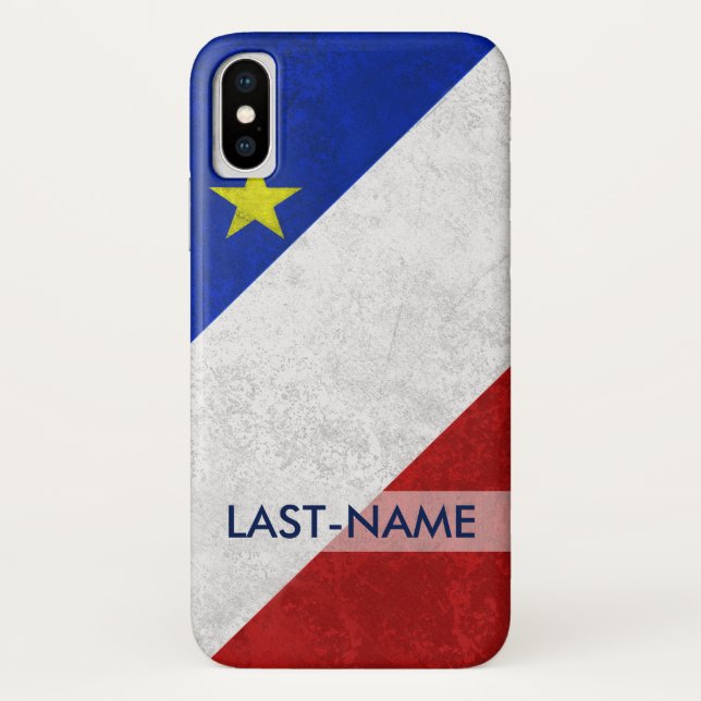 Capa Para iPhone, Case-Mate Apelido do Sinalizador Acadiano Personalização do  (Verso)