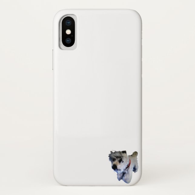 Capa Para iPhone, Case-Mate APLE iPHONE X CASE PEQUENO DESIGN DE CACHORRO (Verso)
