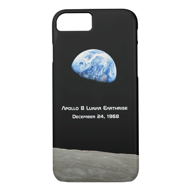 Capa Para iPhone, Case-Mate Apollo 8, 50º aniversário da Terra Lunar (Verso)