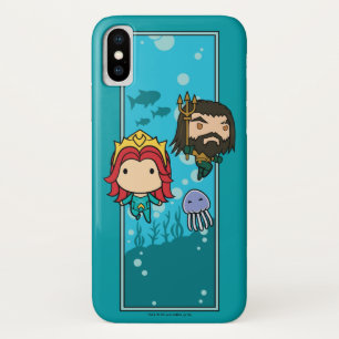 Capa Para iPhone Da Case-Mate Aquaman   Chibi Mera & Aquaman Subsea Graphic