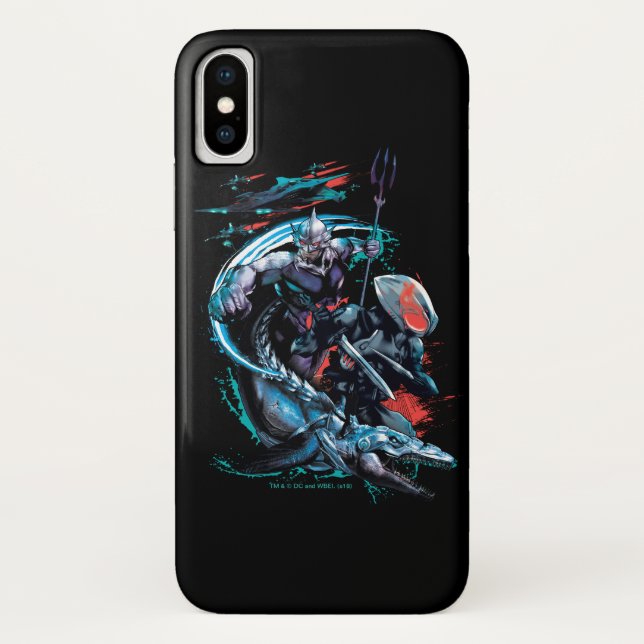 Capa Para iPhone, Case-Mate Aquaman | Orm, Manta Negra, Tylosaur & Navios (Verso)