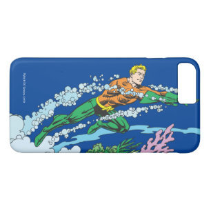 Capa iPhone 8 Plus/7 Plus Aquaman salta sobre coral