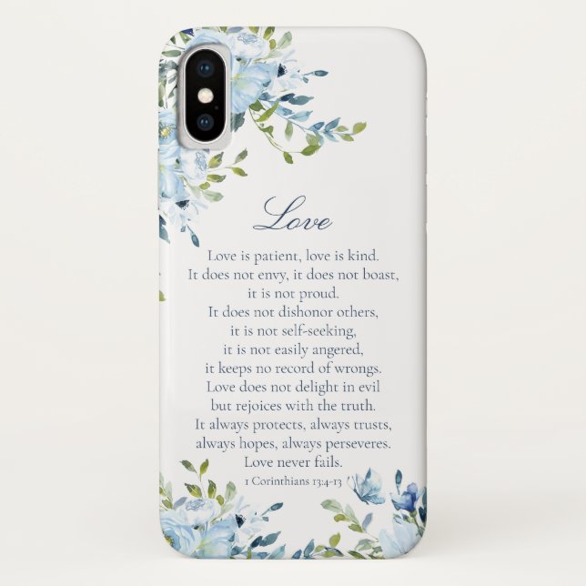Capa Para iPhone, Case-Mate Aquarela Amor é Paciente (Verso)
