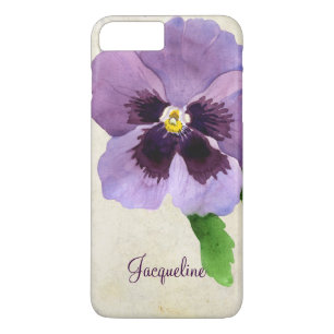 Capa iPhone 8 Plus/7 Plus Aquarela Moderna e Branca Floral Personalizada