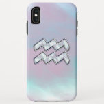 Capa Para iPhone Da Case-Mate Aquarius Zodiac - Sinal Pastel Mãe do Decor Pérola<br><div class="desc">Um símbolo Aquarius zodiac em uma mãe do estilo pearl nacre design pastel impressão. Um design moderno e novo para uma ideia de presente de aniversário personalizada para ela. Use o link "Perguntar a este Designer" para entrar em contato conosco com suas solicitações especiais de design ou para obter assistência...</div>
