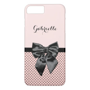 Capa Para iPhone Da Case-Mate Arco cor-de-rosa parisiense chique e nome do preto